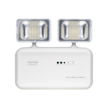 Luz de Emergência LED Autônoma 1200 Lúmens 2 Faróis COMPACT