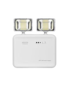 Luz de Emergência LED Autônoma 2200 Lúmens 2 Faróis COMPACT